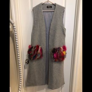 Korean Boutique fat pocket vest/cardigan coat